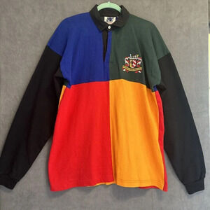 Nurnberg Rugby Shirt Nuttalls Size 46 Colorblock L/S Crest Nuremberg Germany